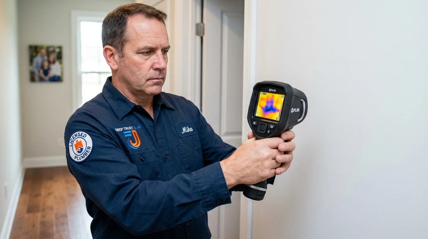 Thermal imaging leak detection by Johns Plumbing LLC in Pacific City